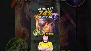 Alberttt 74% Winrate Hayabusa S34 Build! Mobile Legends #mobilelegends #mlbb #gaming