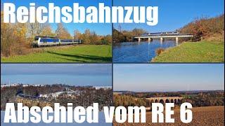 Letzte Fahrt der DR-Wagen zwischen Chemnitz und Leipzig auf dem RE 6 der MRB