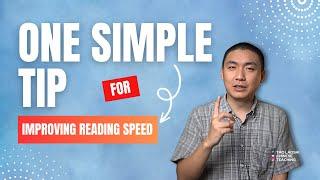 One SIMPLE tip to skyrocket your reading speed 让你的阅读速度飙升的简单技巧