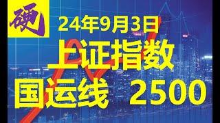 2024.9.3【上证指数2500点国运线大揭秘】！解析国运线对上证指数的关键影响，揭示2500点支撑位的意义与未来走势。了解市场动态，优化投资策略。点击观看，掌握上证指数的关键趋势与投资机会！