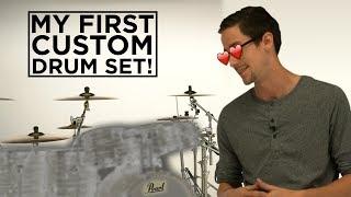 MY FIRST CUSTOM DRUM SET! - FULL TOUR! Pearl Music City Custom!