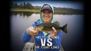 Largemouth Bass unexpected double up by my wife, Mrs Tight Lines