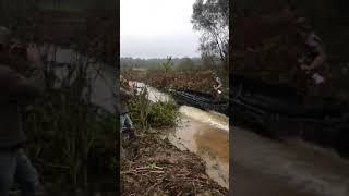 Getting boat stuck in the swamp