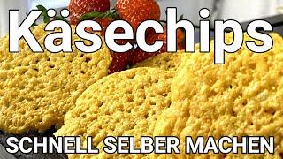 Suchtgefahr! Käsechips selber machen in nur wenigen Minuten