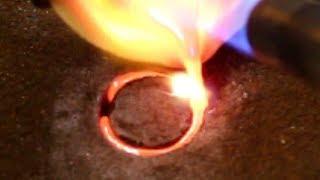 CASTING A SILVER RING (open sand casting)