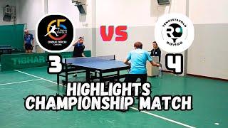 TABLETENNIS CHAMPIONSHIP MATCH | TT 5 CERCHI VS TT ROVIGO -- D1 FITET VENETO 