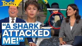 Shocking video shows shark lunge at eight-year-old boy | Today Show Australia