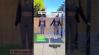 Top beginner jump rope tips  link to ropes in comments ⬇️ #jumprope #skipping #tips