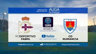 DEPOR FABRIL - CD NUMANCIA | TEMPORADA 24-25 | OFRECIDA POR AUGA DE PARADA