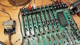 Behringer MX 1602 audio mixer diagnosis - bad power supply design