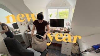 new year refresh 2025  self-care habits, vision board planning