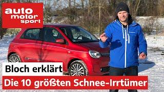 Winter-Todsünden: Die 10 größten Irrtümer zum Fahren auf Schnee - Bloch erklärt #129 | ams