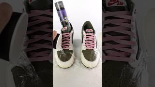 Watch how our Crep Protect Spray protects these Travis Scott ‘Medium Olives’  #TravisScott