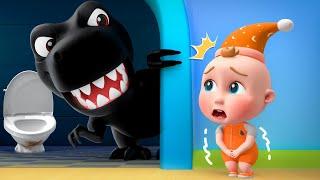 Monster in the Dark | Don't Be Afraid Of Monsters | T-Rex | Super Sumo Nursery Rhymes & Kids Songs