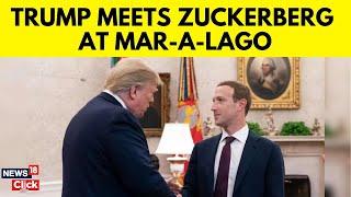 Trump Latest News Today | Trump Meets Zuckerberg In Florida  Mar-A-Lago Estate | US News | N18G