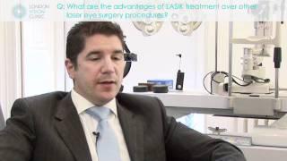 What are the advantages of LASIK treatment over other laser eye surgery procedures?