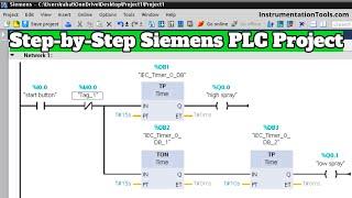 Step-by-Step Siemens PLC Project: Fountain Application