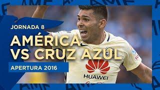 Cruz Azul 3 vs 4 América - Jornada 8 | Apertura 2016