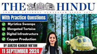 Current Affairs Today | The Hindu Newspaper Analysis | 11 Sept. 2024 Current Affairs | SRIRAM's IAS