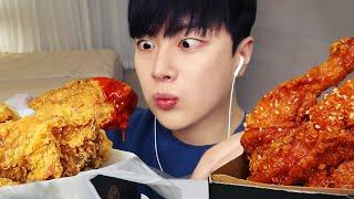 The CRUNCHIEST most CRISPIEST chicken in the World Mukbang asmr