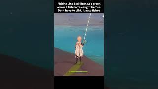 Auto Fish without clicks | guaranteed catch | Fishing Line Stabilizer | Genshin Impact | #shorts