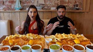 CRAZY CODBUSTER FISH & CHIP PLATTER Vs BOB from #e4mafsuk | Misterton Chippy