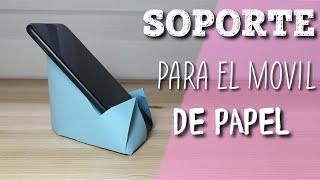 COMO HACER UN SOPORTE PARA EL TELEFONO  DE PAPEL.