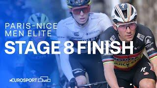 A FRANTIC finale in Nice  | Stage 8 Finish Paris-Nice 2024 | Eurosport Cycling