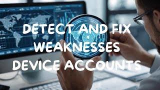 How Detect And Fix Weaknesses In Your Device Accounts.