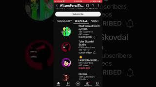 WilsonPerezTheVyonder2K2 added his hated users on his channel list name "Enemies/Rivals"...