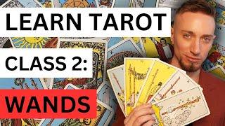 Learn Tarot - Class 2: The Suit of Wands (Full Beginner Course)