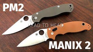 Spyderco Head to Head:  Paramilitary-2 vs Manix-2 Review