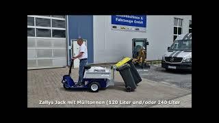 Schlepper u. Zuggerät Mülltonnen rausbringen leicht gemacht für den facility manager Zallys