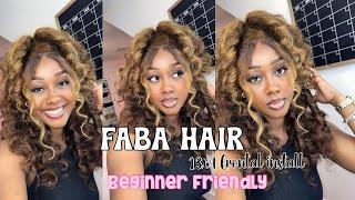 FABA HAIR 13x4 Frontal install ( beginner friendly & absolutely chaotic install )
