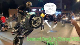 DANKWHEELIE Get PUSHED Off His Bike | BIKERS FIGHT | Leaned Back In Chiraq 2021 Recap