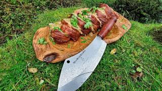 Crispy Pork Belly & The Best Pork Loin | ASMR Wilderness Cooking