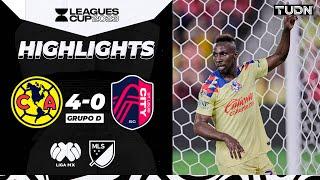 Resumen y goles | América 4-0 St Louis | Leagues Cup 2023 | TUDN