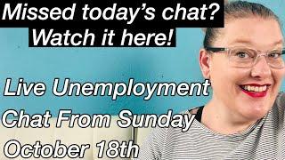 Unemployment Benefit Q&A Live 10/18 | PEUC Extension, FED-ED qualifications, PUA, LWA $300 & More