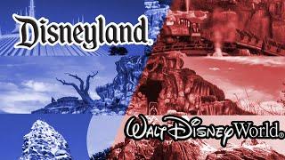 Comparing Sizes of Disneyland & Walt Disney World ATTRACTIONS!