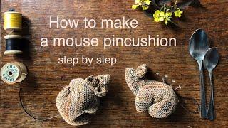 How to make a mouse pincushion #cutecraftideas #sewing #pincushion #craft #sewingprojects #tutorial
