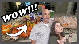 LARGE STOCK UP GROCERY HAUL | Aldi Walmart Sam's Club | THANKSGIVING DINNER STOCK UP