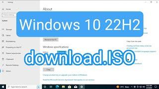 download windows 10 iso version 22h2 ปี2023