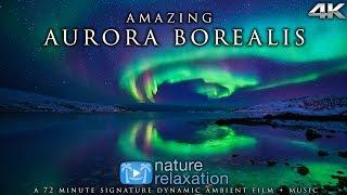 Real-Time Northern Lights in 4K + Healing Music | Alaska's Auroras | Nature Relaxation Film