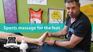 Sports massage for the feet
