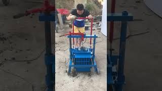 Egg laying hollow concrete block making machine