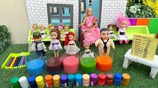 Barbie Doll All Day  Routine In Indian Village/Radha Ki Kahani Part -553/Barbie Ki Kahani Hindi me||