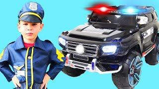 Sidewalk cop by Super Lev Ride on Power wheel POLICE CAR and Catch The Robber