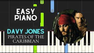 Davy Jones (EASY Piano Tutorial) - Pirates of the Caribbean