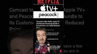 Netflix, Apple TV+, & Peacock will soon offer a bundle. #appletvplus #netflix #peacock #streamingtv