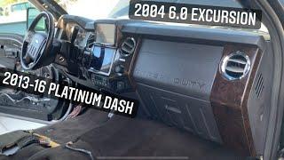 “Black Ice Box” 04 6.0 Excursion Part 4 2013-16 platinum Dash Install with first start up